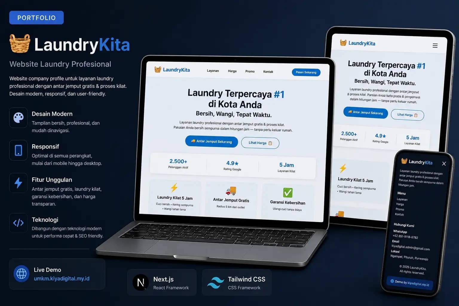 Laundry Kita - Demo Web
