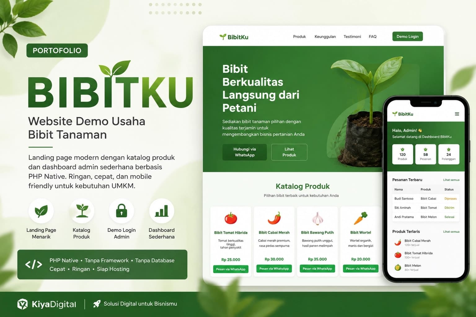 Bibitku - Kiya Digital Web Demo - Screenshot 1